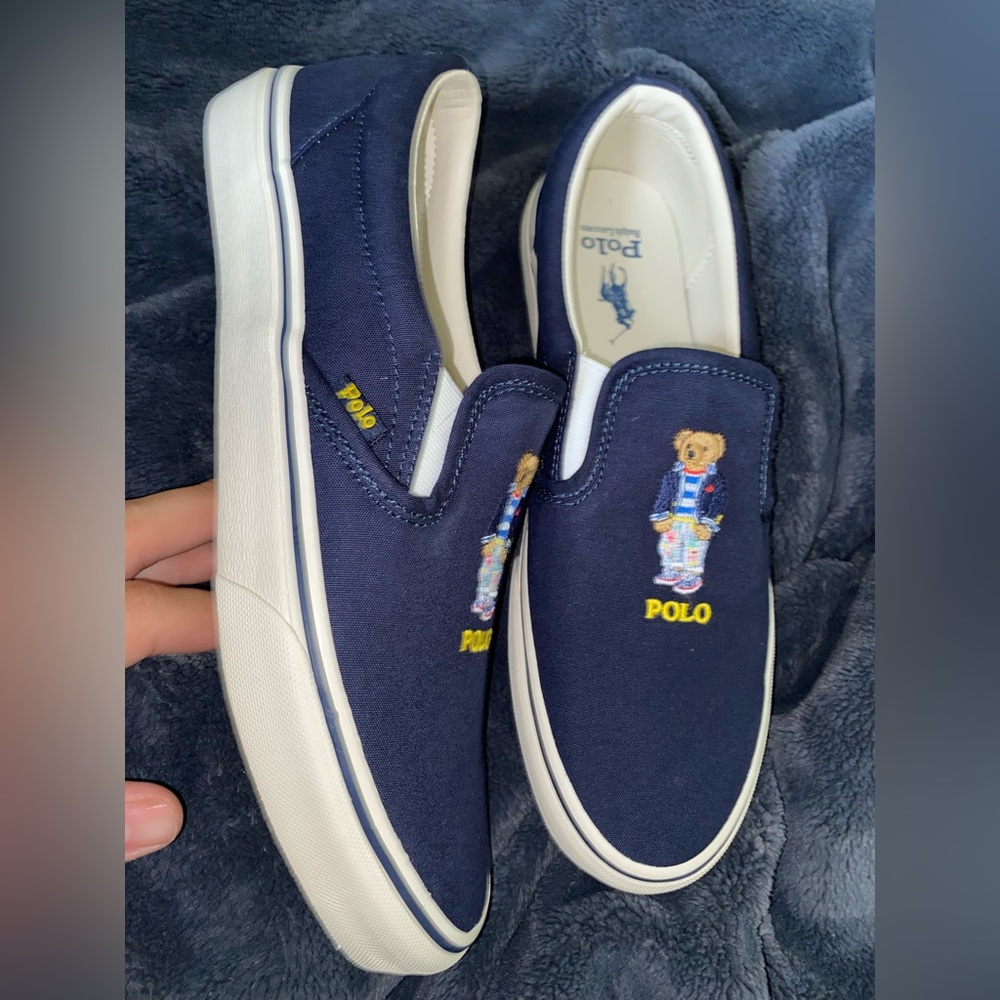 Polo Ralph Lauren Keaton Bear Slip-On Sneaker size 11